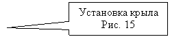 Прямоугольная выноска: Установка крыла
Рис. 15