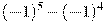 (-1)^5-(-1)^4