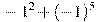 -1^2+(-1)^5