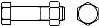DIN 601 MU ���� � ������������ ��������, �������� ������ (������ DIN 931), ISO 4016, ����� �������� �, � ������ DIN 555