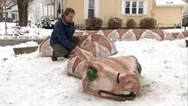 скульптуры из снега