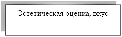 Подпись: Эстетическая оценка, вкус