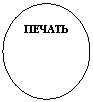 Овал: ПЕЧАТЬ