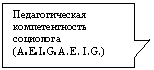 Прямоугольная выноска: Педагогическая компетентность социолога
(A0 E0 I0 G0 A1 E1 I1 G1)