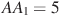 AA_1=5