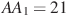 AA_1=21