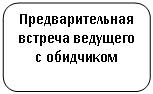 Скругленный прямоугольник: Предварительная встреча ведущего с обидчиком
