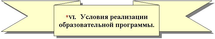 Зарезервировано: *VI. Условия реализации образовательной программы.