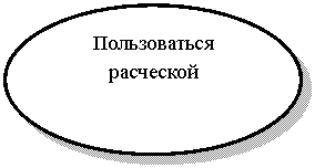 Овал: Пользоваться расческой