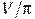 V/\pi