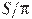 S/\pi