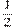 \frac{1}{2}