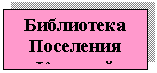 Подпись: Библиотека
Поселения Красный Гуляй