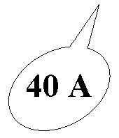 Овальная выноска: 40 А