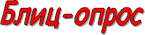 Блиц-опрос