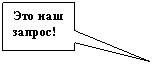 Прямоугольная выноска: Это наш запрос!