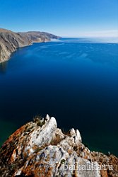 Описание: вид на озеро Байкал