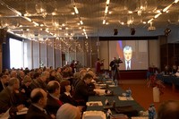 К участникам открытия Всемирного форума "Интеллектуальная Россия" обратился президент форума, сопредседатель Национального комитета "Интеллектуальные ресурсы России", Председатель Совета М. Миронов