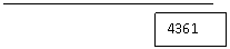 ������� 1: 4361