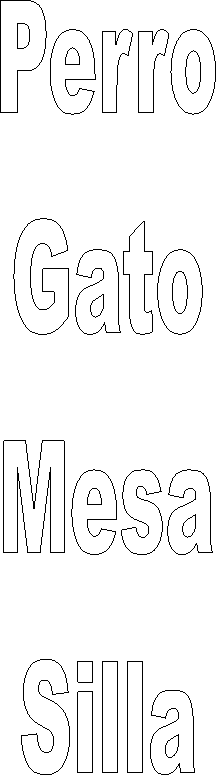 Perro

Gato

Mesa

Silla