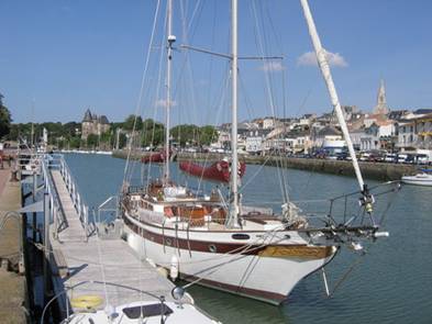 Loire Atlantique, Pornic, le port et le château.