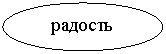 Овал: радость