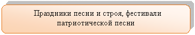 Скругленный прямоугольник: Праздники песни и строя, фестивали патриотической песни