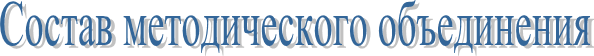 Состав методического объединения