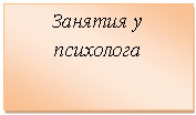 Подпись: Занятия у психолога