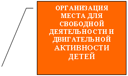Выноска 3: ОРГАНИЗАЦИЯ МЕСТА ДЛЯ СВОБОДНОЙ ДЕЯТЕЛЬНОСТИ И ДВИГАТЕЛЬНОЙ АКТИВНОСТИ ДЕТЕЙ