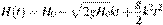 H(t) = H_0-\sqrt {2gH_0 } kt + \frac{g}{2}k^2 t^2