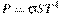 P = \sigma ST^4 