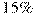 15\%