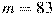 m_{\rm} = 83