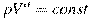 pV^a = const