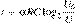 t=\alpha RC\log _{2} \frac{{U_0 }}{U}