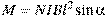 M = NIBl^2 \sin \alpha