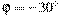 \varphi = -30^\circ