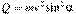 Q = mv^2 \sin ^2 \alpha 