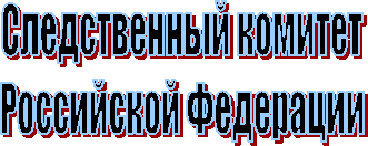 Следственный комитет
Российской Федерации
