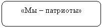Скругленный прямоугольник: «Мы – патриоты»