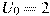 U_0 = 2