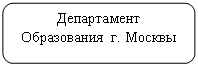 Скругленный прямоугольник: Департамент
Образования г. Москвы