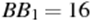 BB_1=16