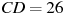 CD=26