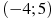 (-4;5)