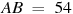 AB~=~54