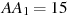 ��������: AA_1=15
