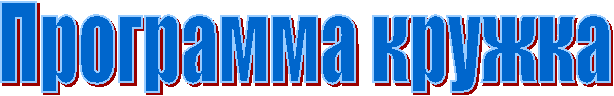 Программа кружка