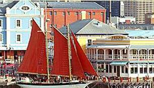 Segelschiff, Kapstadt Waterfront Hafen